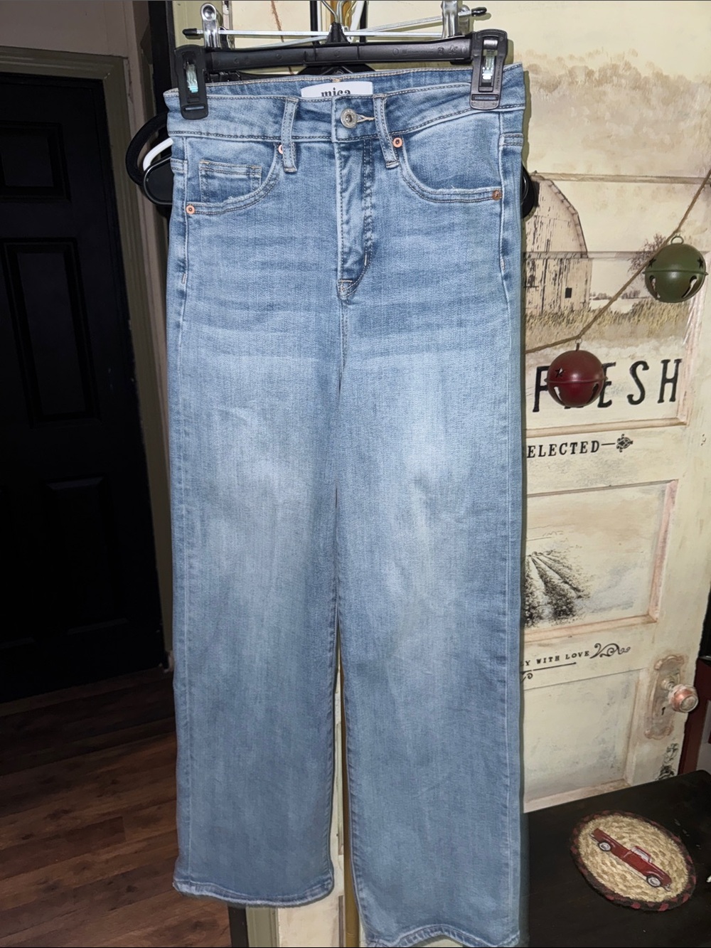 Mica High-Rise Wide Leg Jeans in Light Blue
